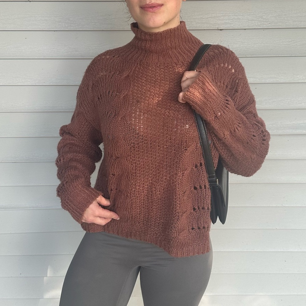 EARTHBOUND Rust Turtleneck Sweater